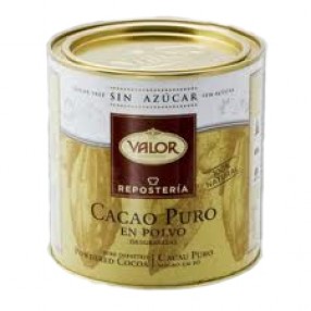 VALOR cacao puro en polvo sin azucar 250 grs